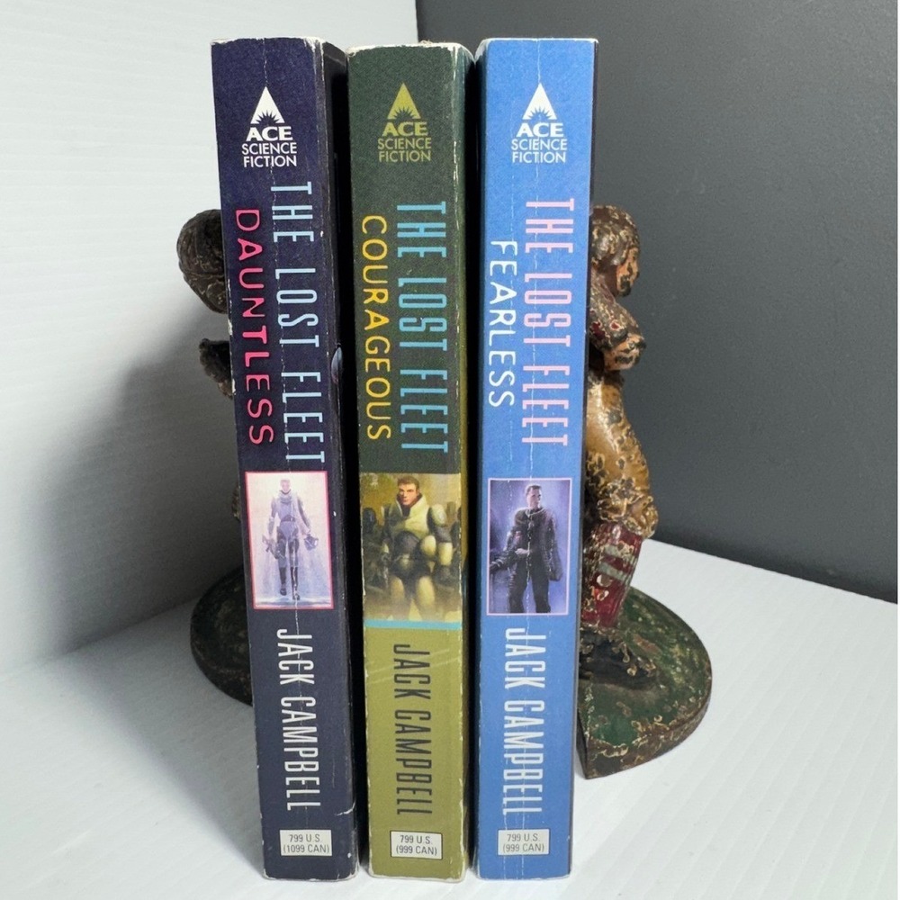 Jack Campbell The Lost Fleet Books 1-3 Dauntless Fearless Courageous Sci Fi Lot